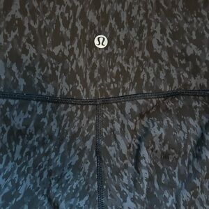lululemon athletica Black Patterned Leggings size xxs